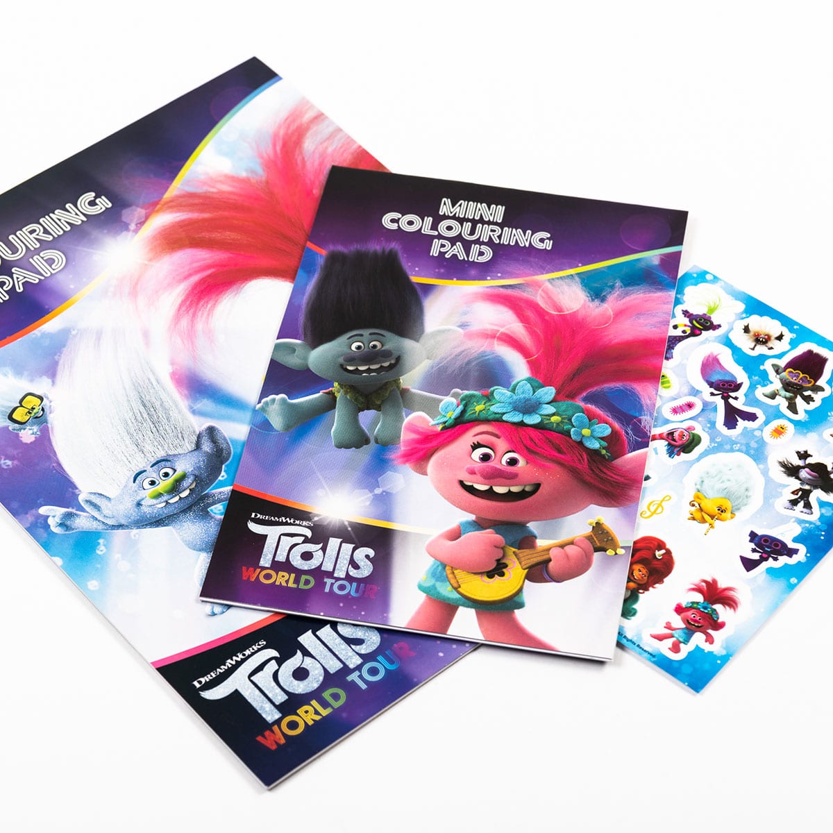 Trolls 2 Colouring Play Pack - Set de colorat cu autocolante și creioane colorate (3184/TRCPP)